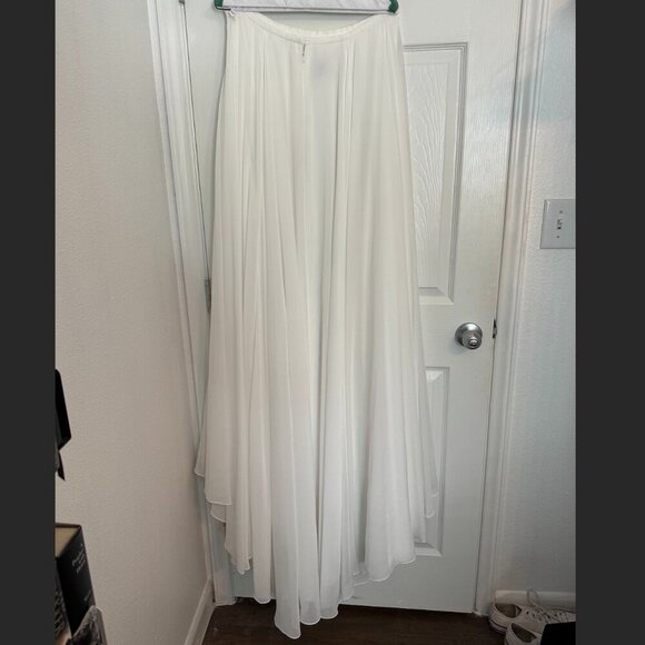David's Bridal Dresses & Skirts - DB Studio White Wedding Skirt with Slit – Bridal Separate, Floor-Length, Size 14